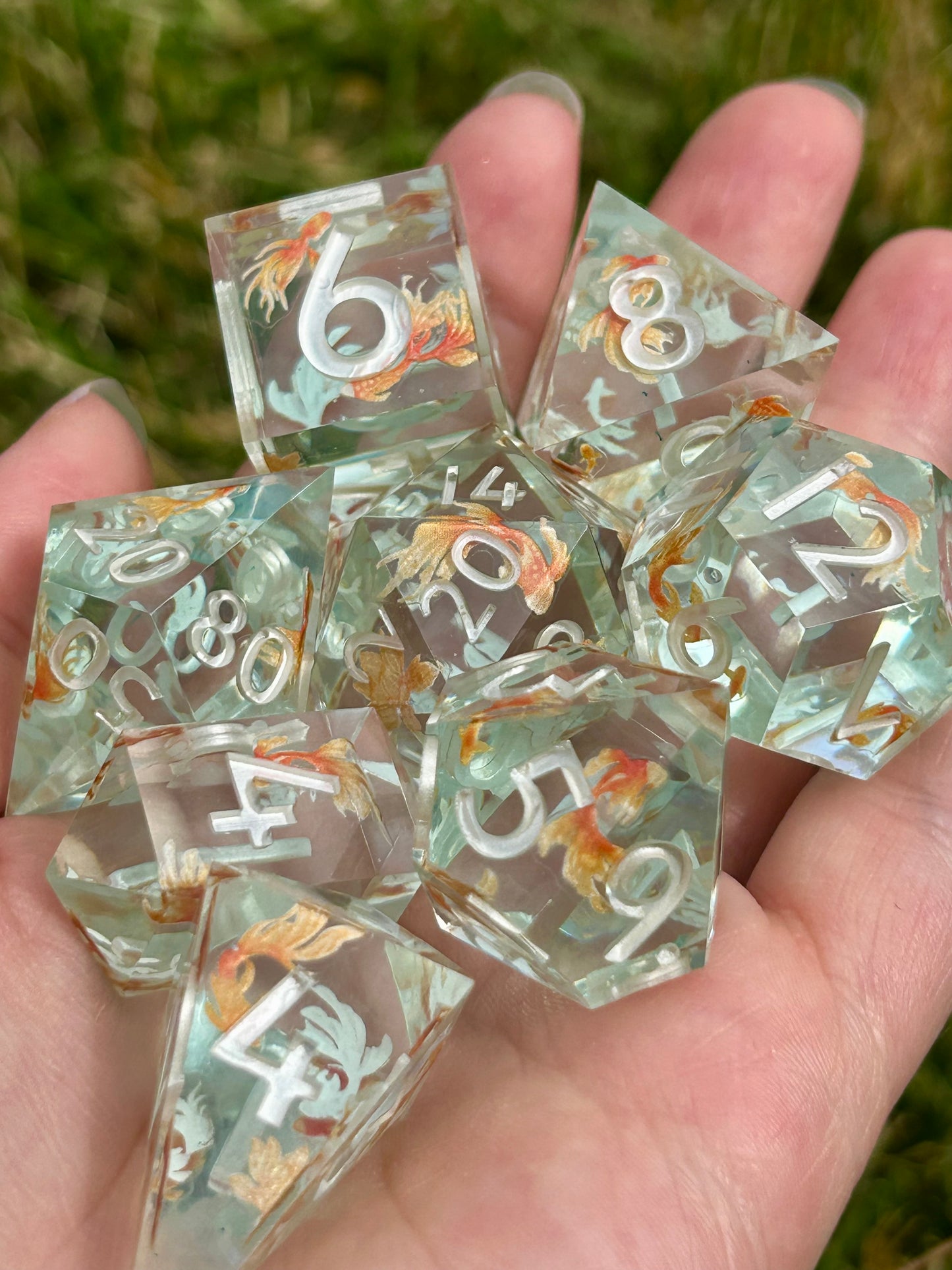 Pisces | 8-piece dice set