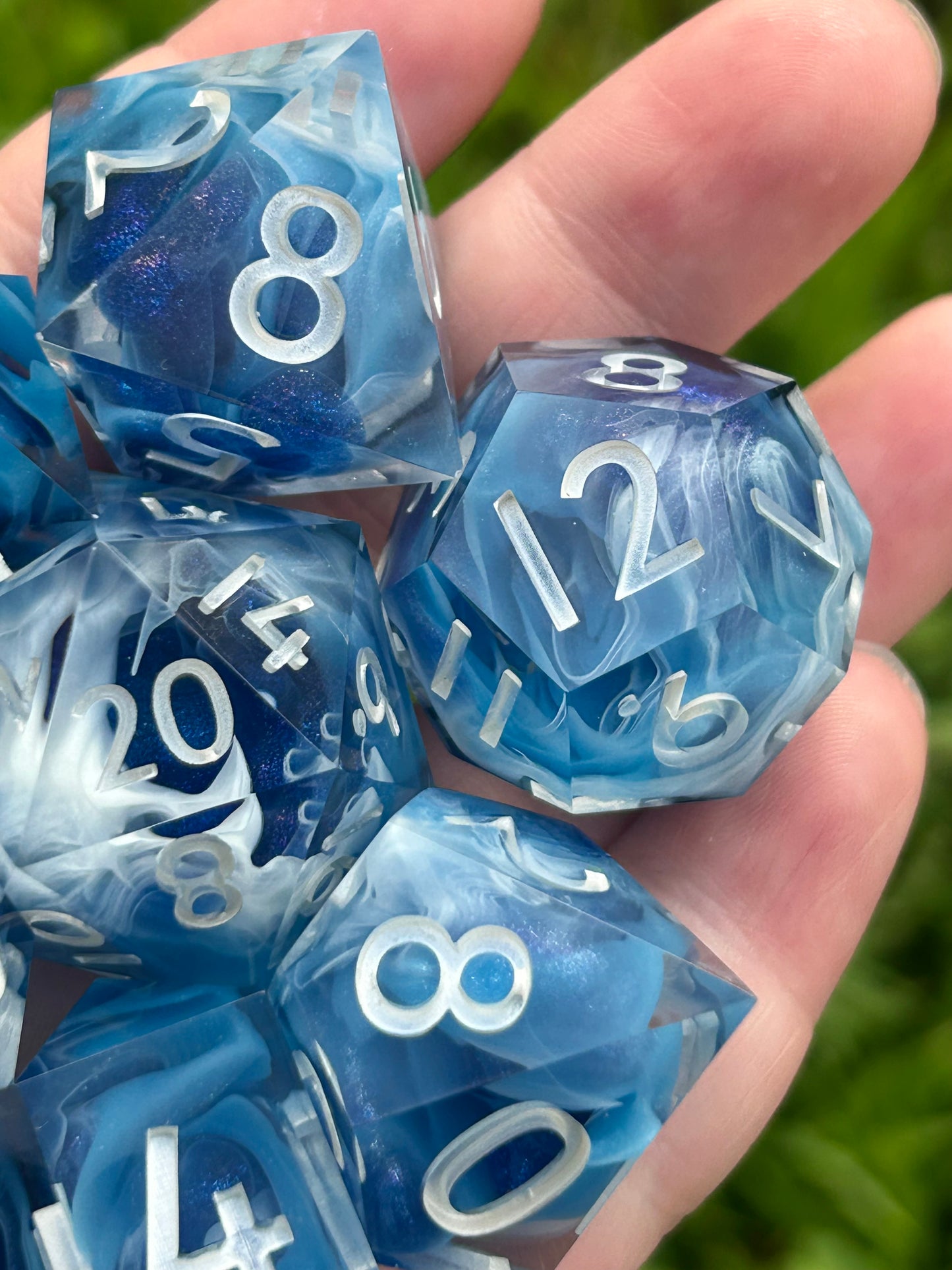 Ocean Waves | 8-Piece Dice Set