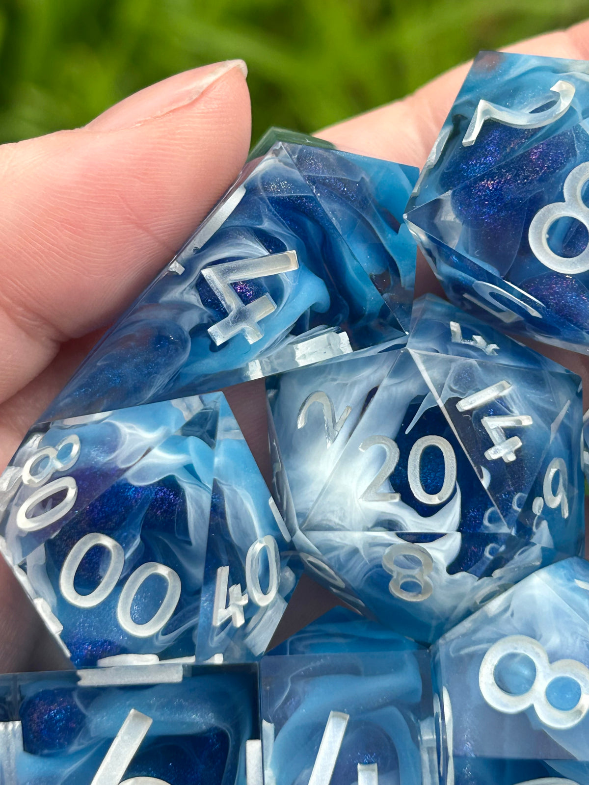 Ocean Waves | 8-Piece Dice Set