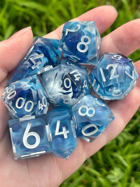 Ocean Waves | 8-Piece Dice Set