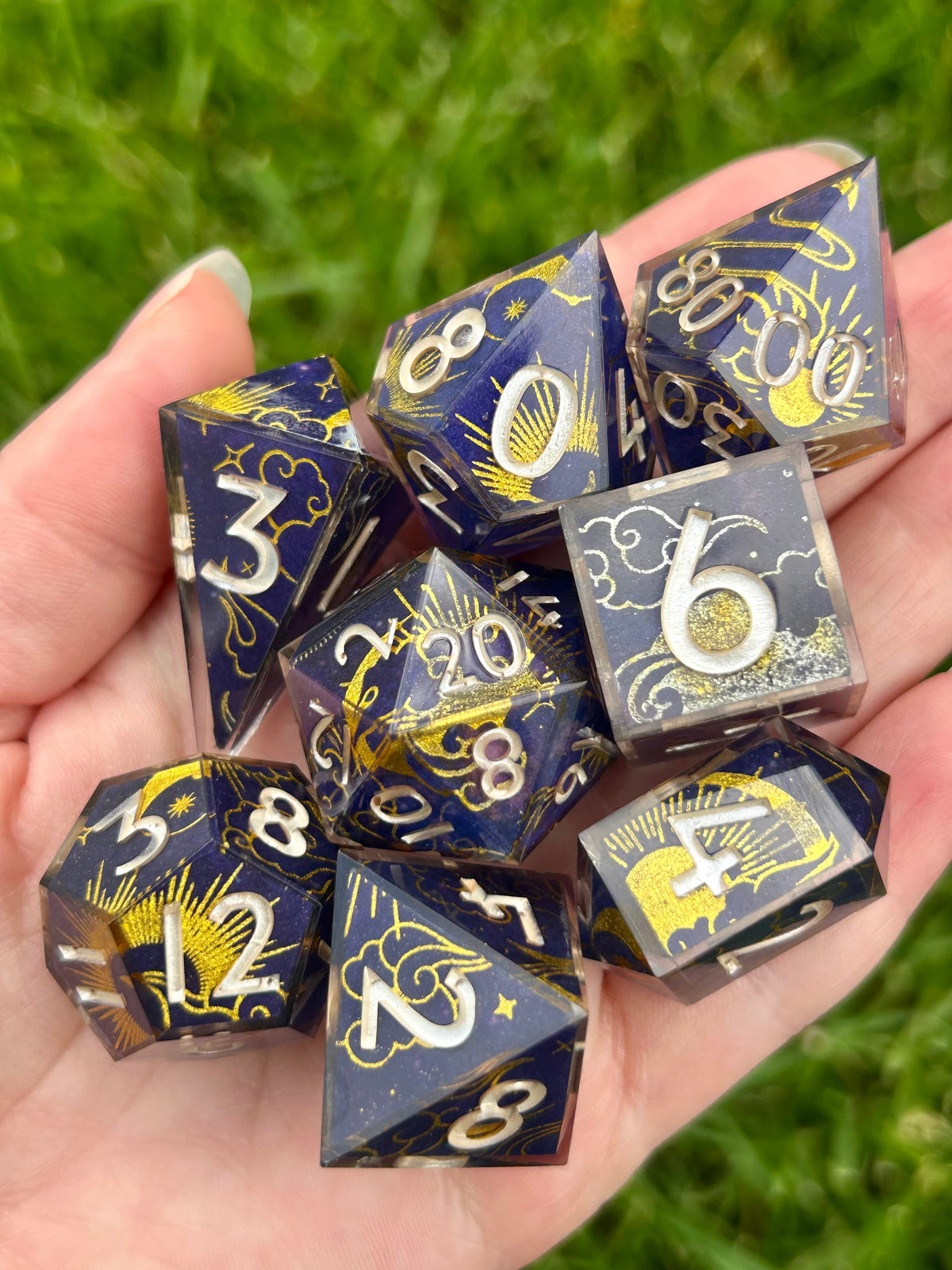 Solar Storm | 8-piece dice set