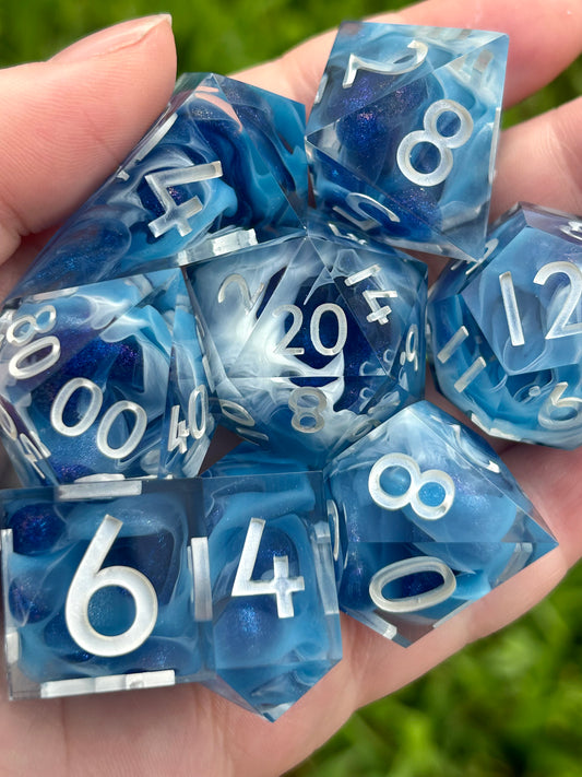 Ocean Waves | 8-Piece Dice Set