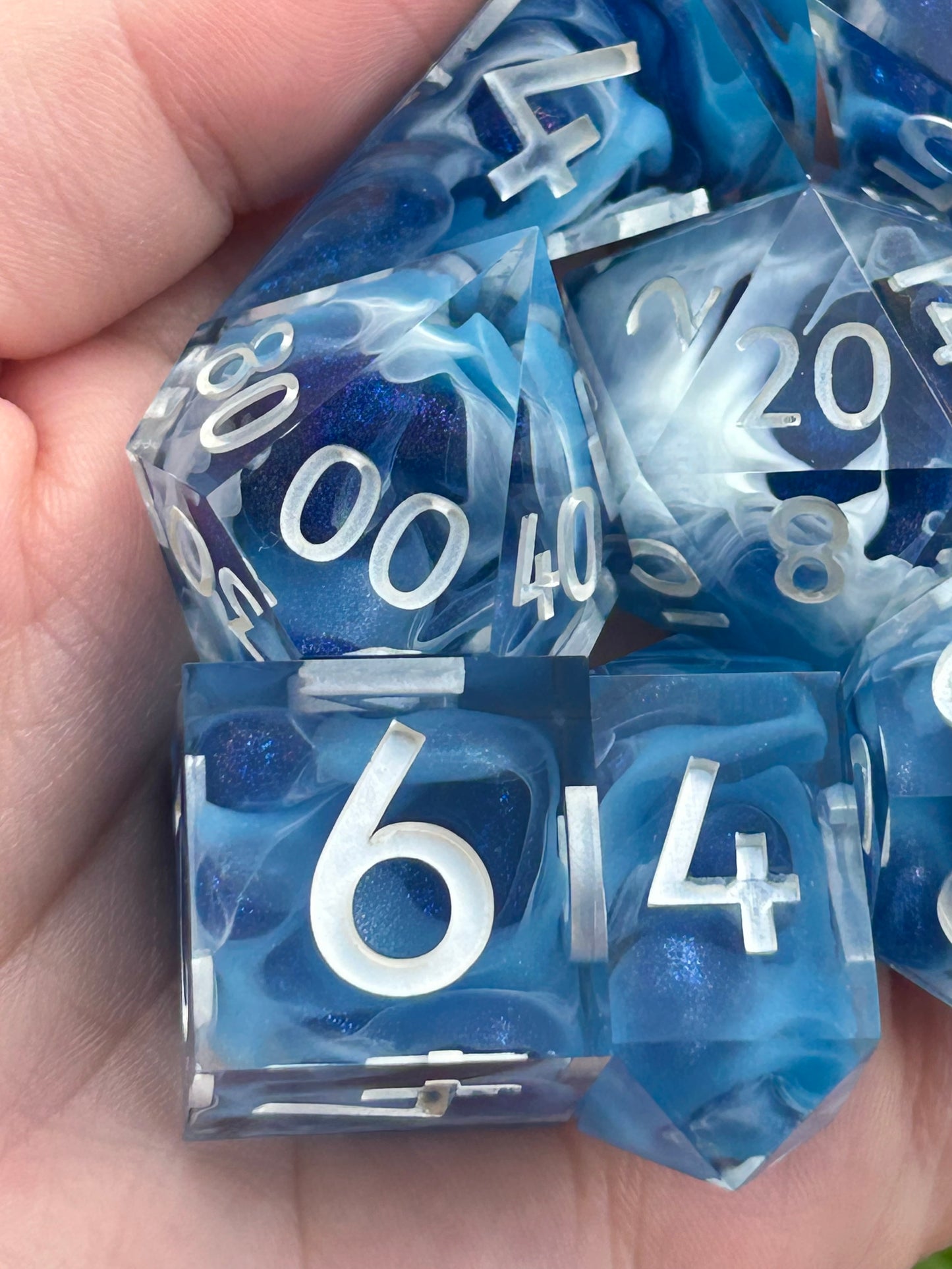 Ocean Waves | 8-Piece Dice Set