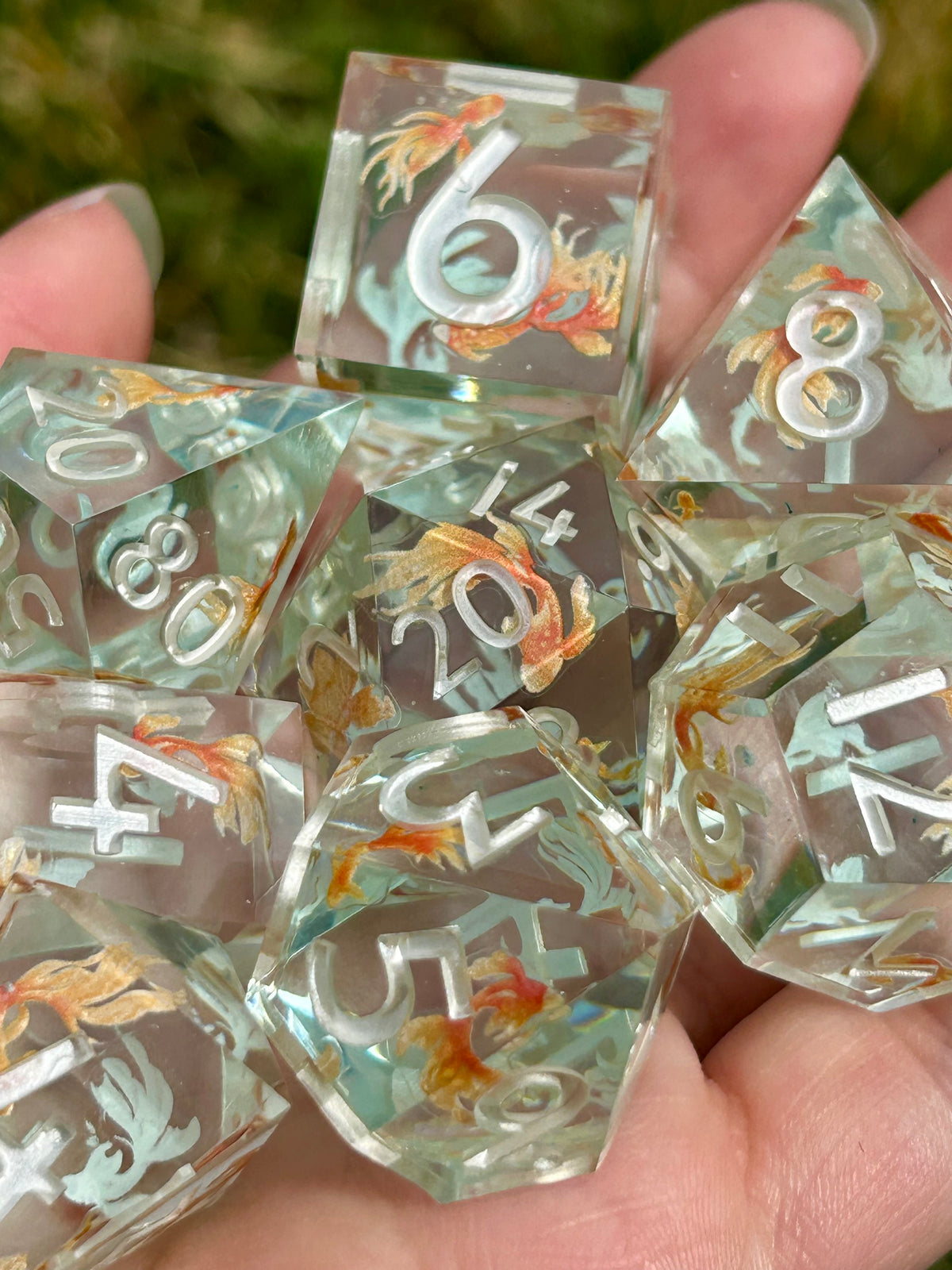 Pisces | 8-piece dice set