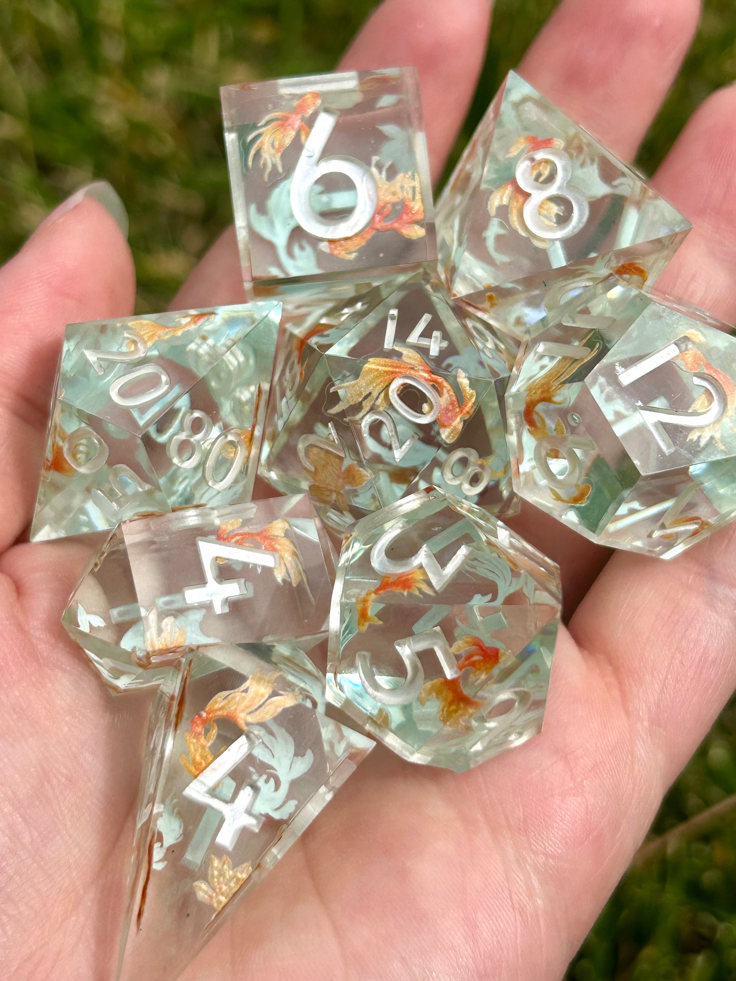 Pisces | 8-piece dice set