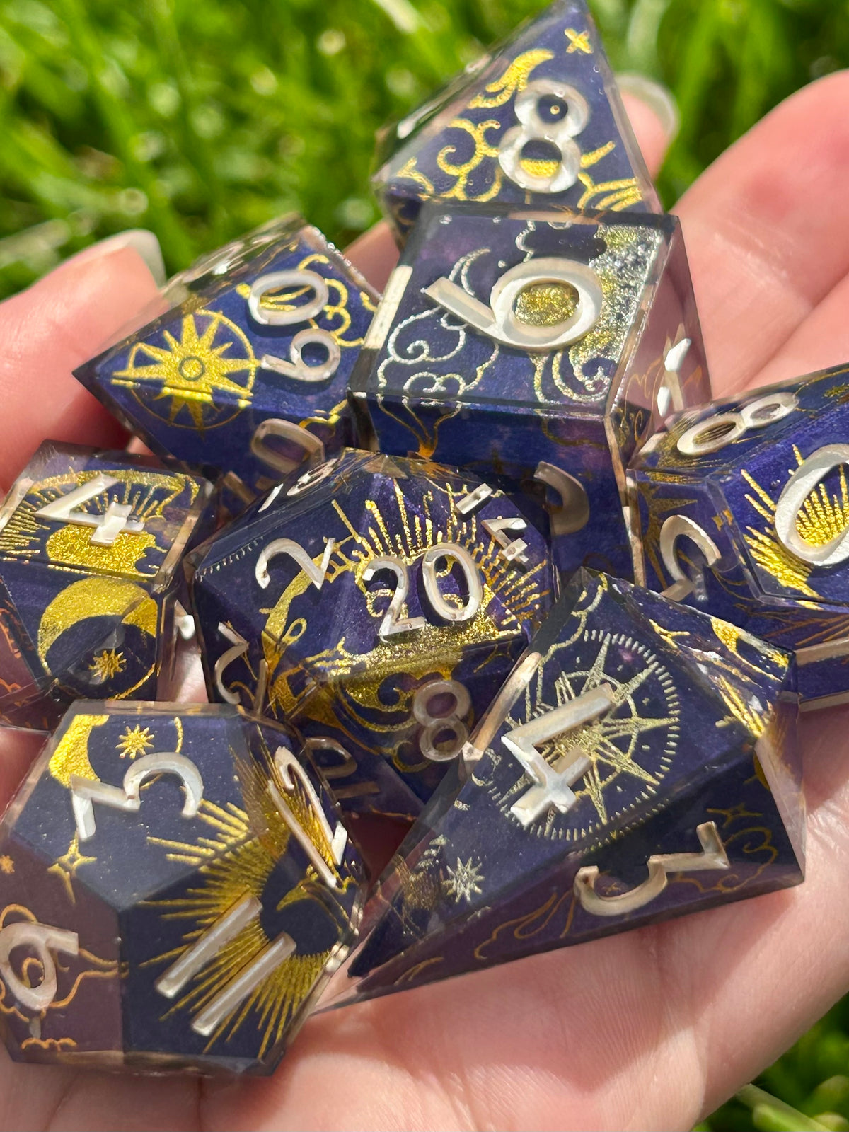 Solar Storm | 8-piece dice set