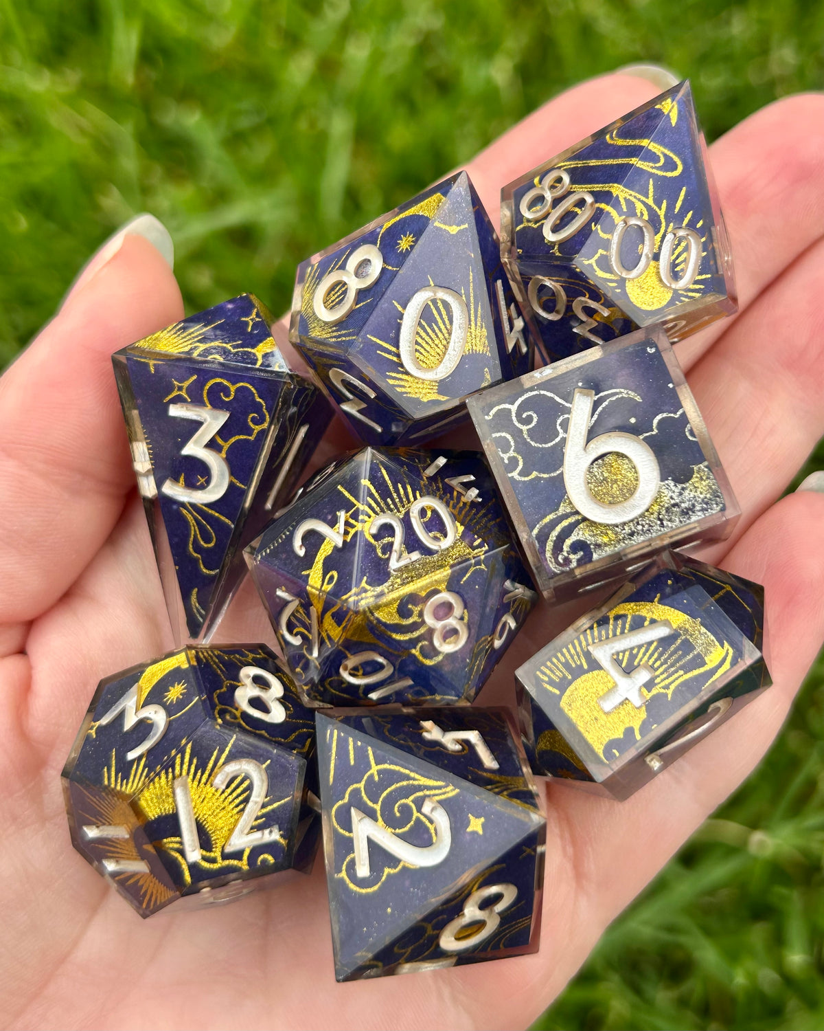 Solar Storm | 8-piece dice set