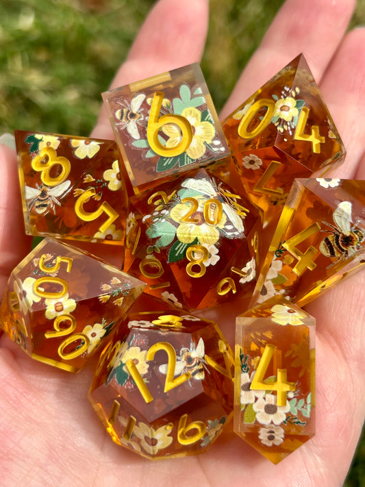 Honeybee | 8-piece dice set
